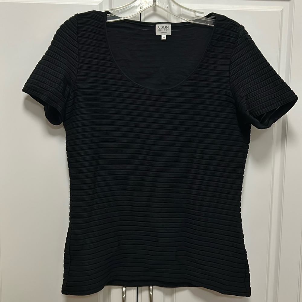 Armani Collezioni black tee